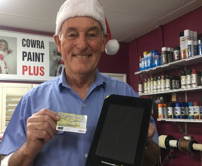 Phill Curtis of Phills Blinds and Awnings has already signed up for the Cowra Business Chamber's Christmas promotion.