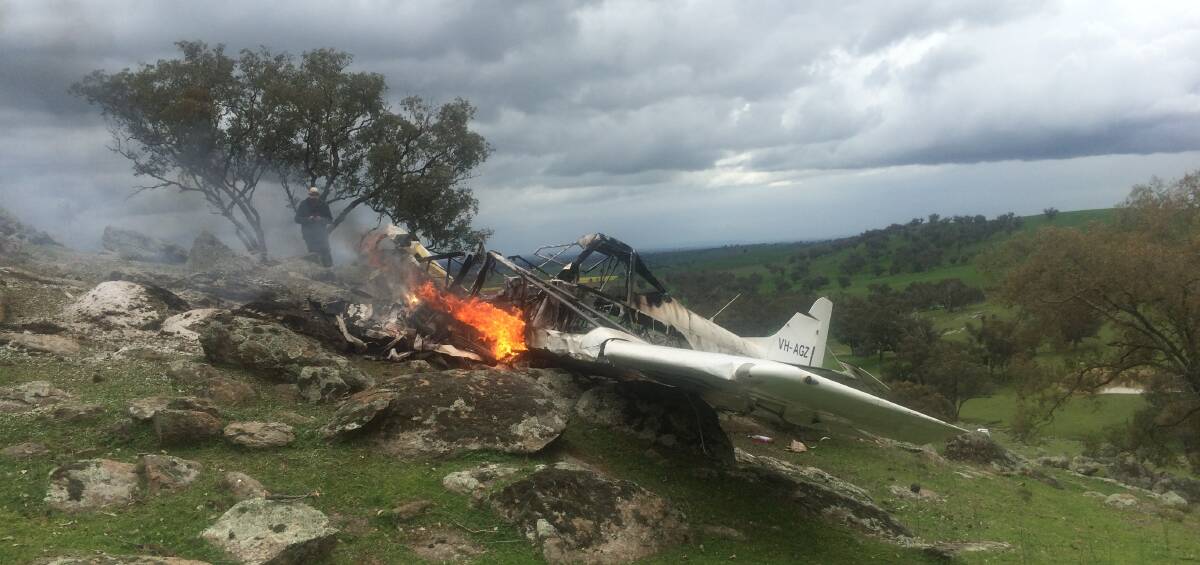 ACCIDENT: A 45-year-old male has walked away from a light plane crash at Berthong injury free earlier this week.