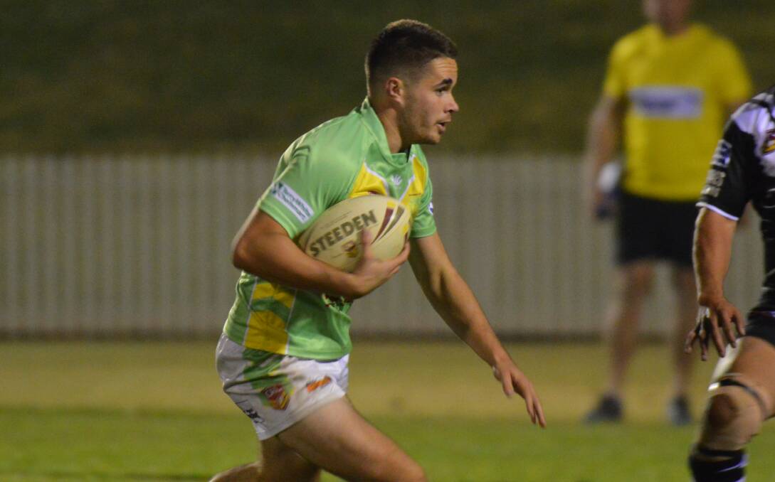 RECOVERY: After an early misjudgement led to Cowra's first try, Lachie Munro was outstanding in CYMS' win on Saturday night. Photo: MATT FINDLAY