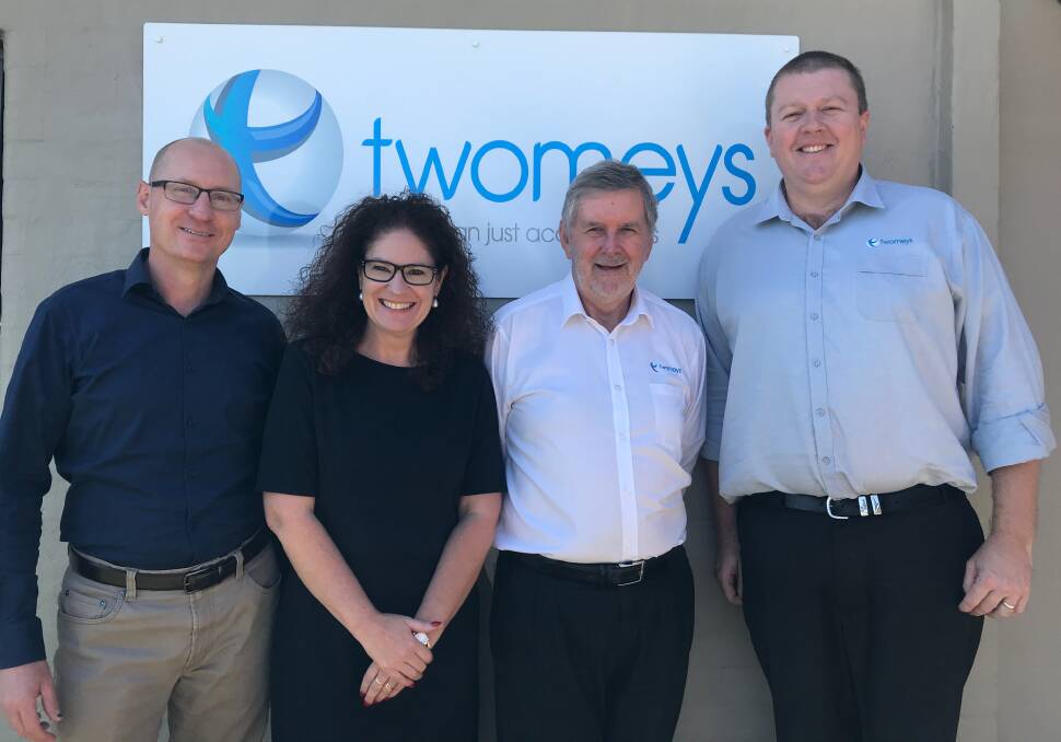 Milestone: Stephen Thurn, Kerrie Walsh, Michael Twomey and Michael Gay are proud Twomeys principals and, with the firm's staff and customers, will be celebrating 70 years in business in 2019. Photo: Supplied