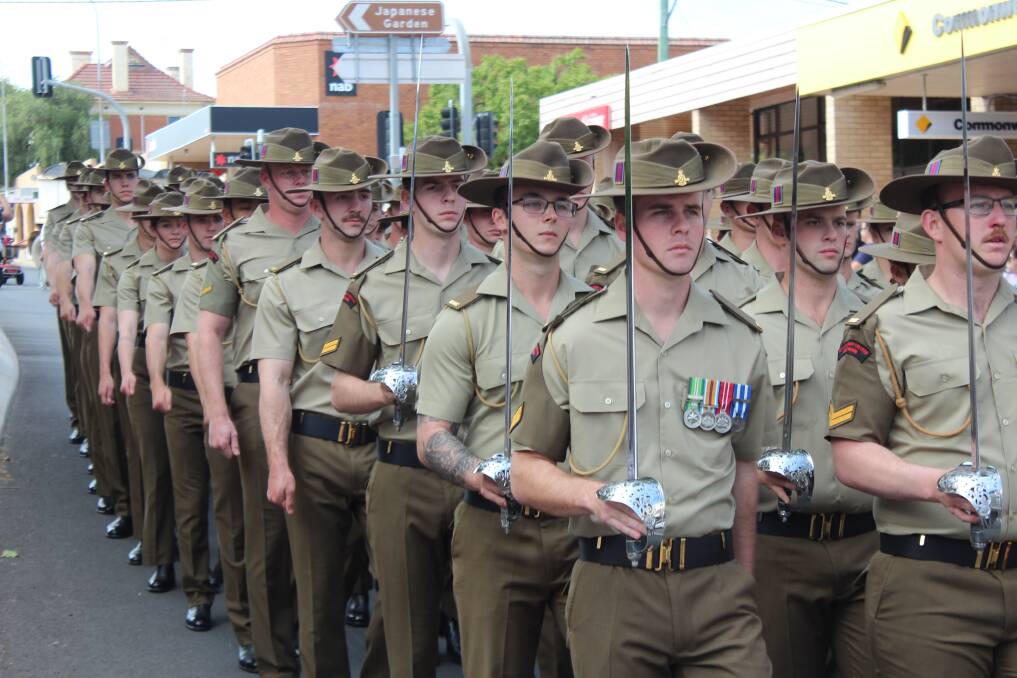 Cowra RSL sub-Branch is hoping to hold services and a march this year, similar to the one pictured in 2019. Photo: Kelsey Sutor 