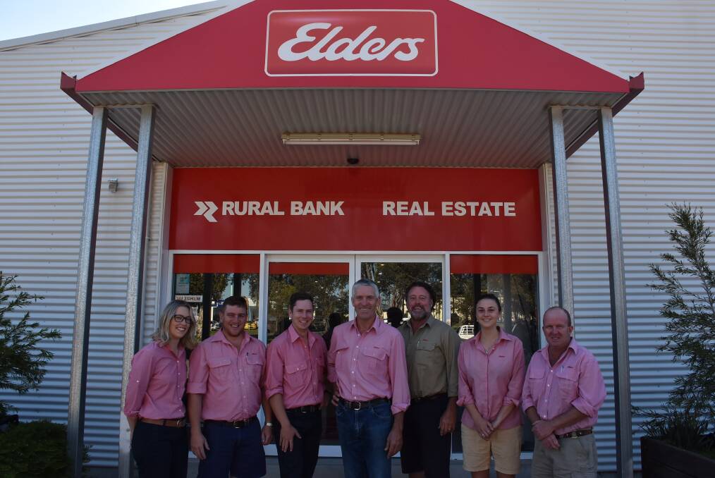 Elders Cowra staff with new trainee agronomist Mitch Dwyer (third from left), who has started with the team after doing a traineeship earlier this year. 