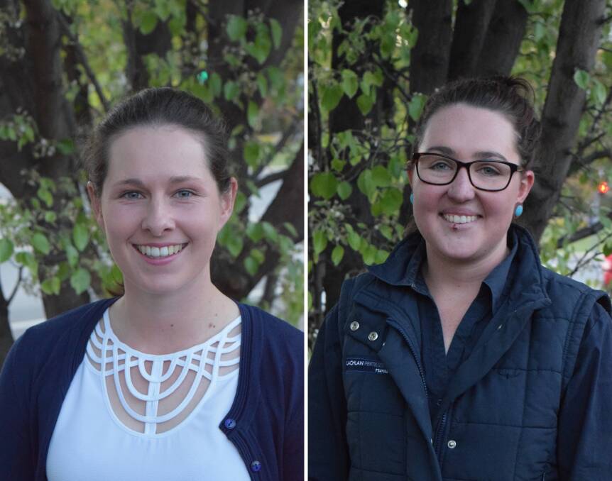 Marlee Langfield and Emma Boland will be vying for the 2018 Cowra Showgirl title. 
