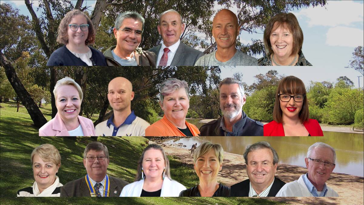 The 16 candidates running for Cowra Council. Photo supplied. 