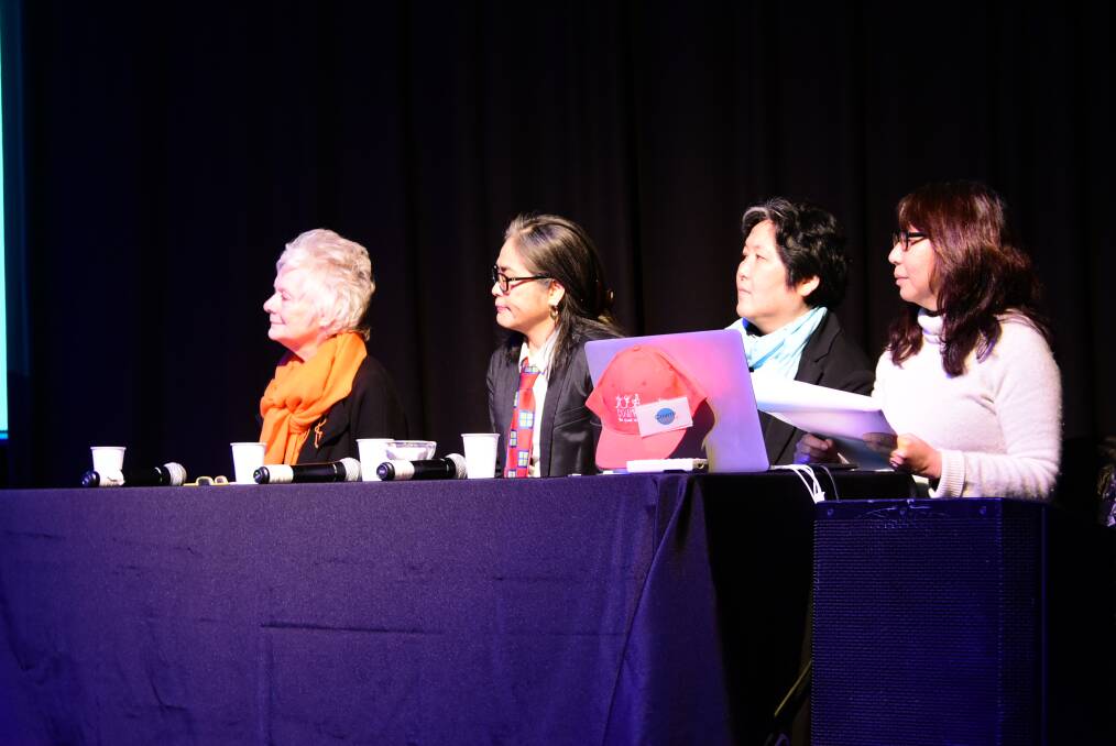 The team behind the Cowra Voices App - Jacqueline Schultze, Masako Fukui, Chie Muraoka and Mayu Kanamori. 