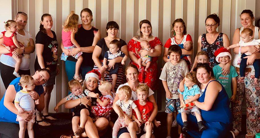The Mums and Bubs group celebrated Christmas with a lunch. 
