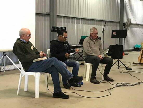 Speakers at a past Fair Dinkum Mens Conference. 