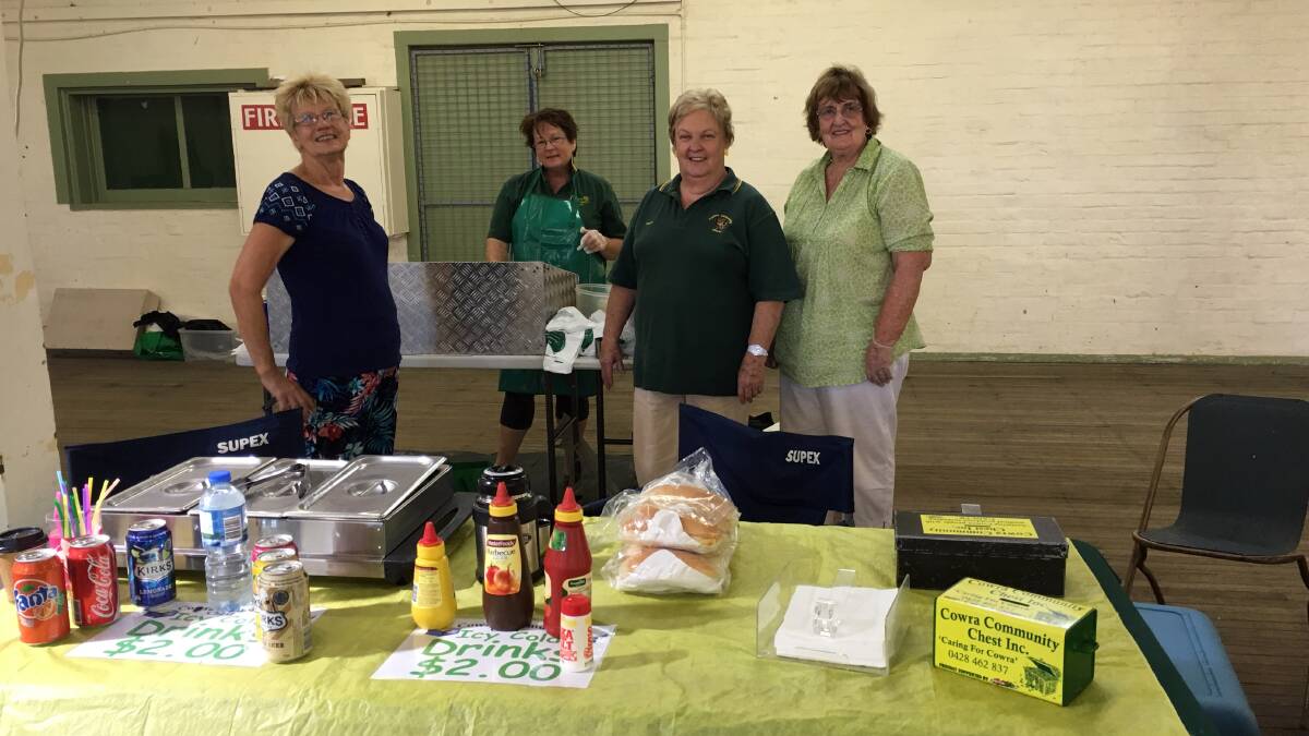 Linda Stroud, Carolynn Hodder, Kaye Chapman and Del Wright of the Cowra Community Chest in 2016. 