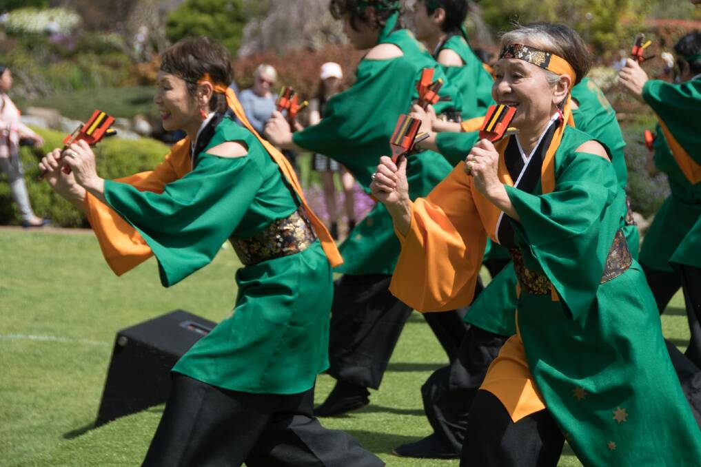 The Sydney Soran Odori-tai dance troupe perform at last year's festival. 