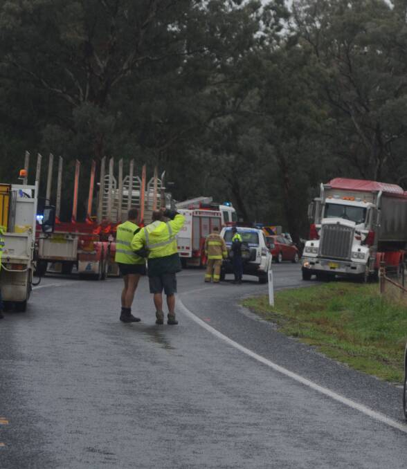 The scene of a crash on Bendick Murrell Road in 2014. File photo. 
