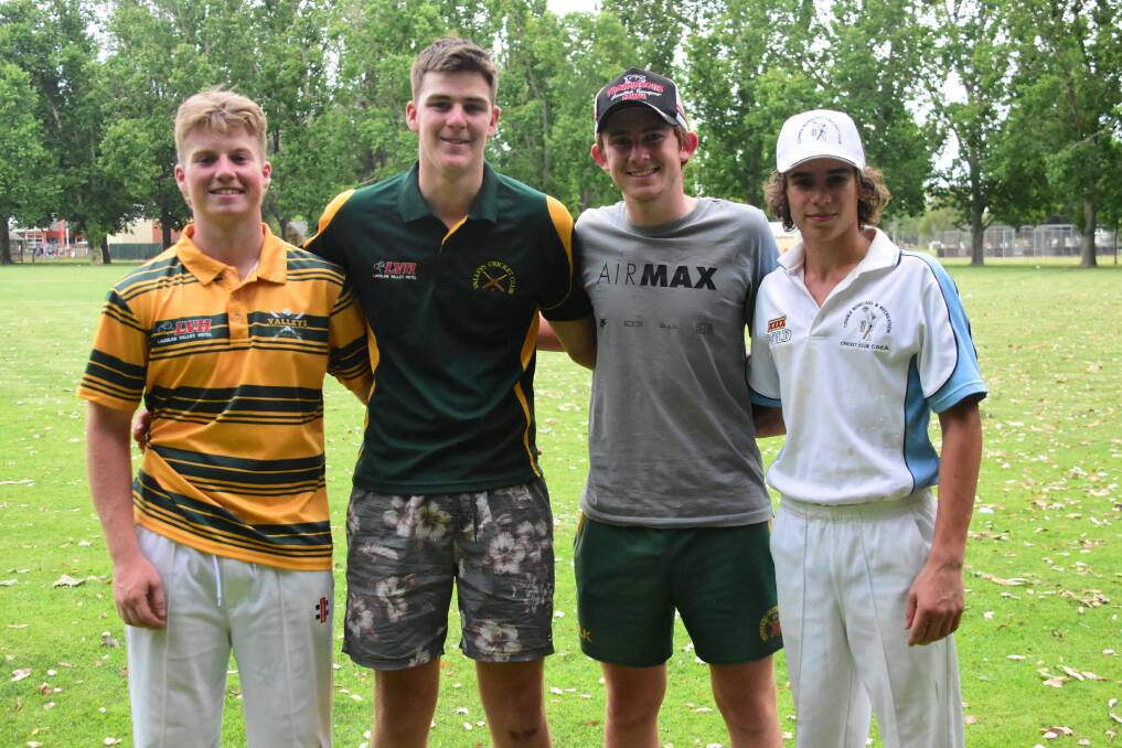Cowra representatives Mitch Amos, Harrison Starr, Darcy Callaghan and Mikey McNamara. Absent - Ben Schofield and Mac Webster. 