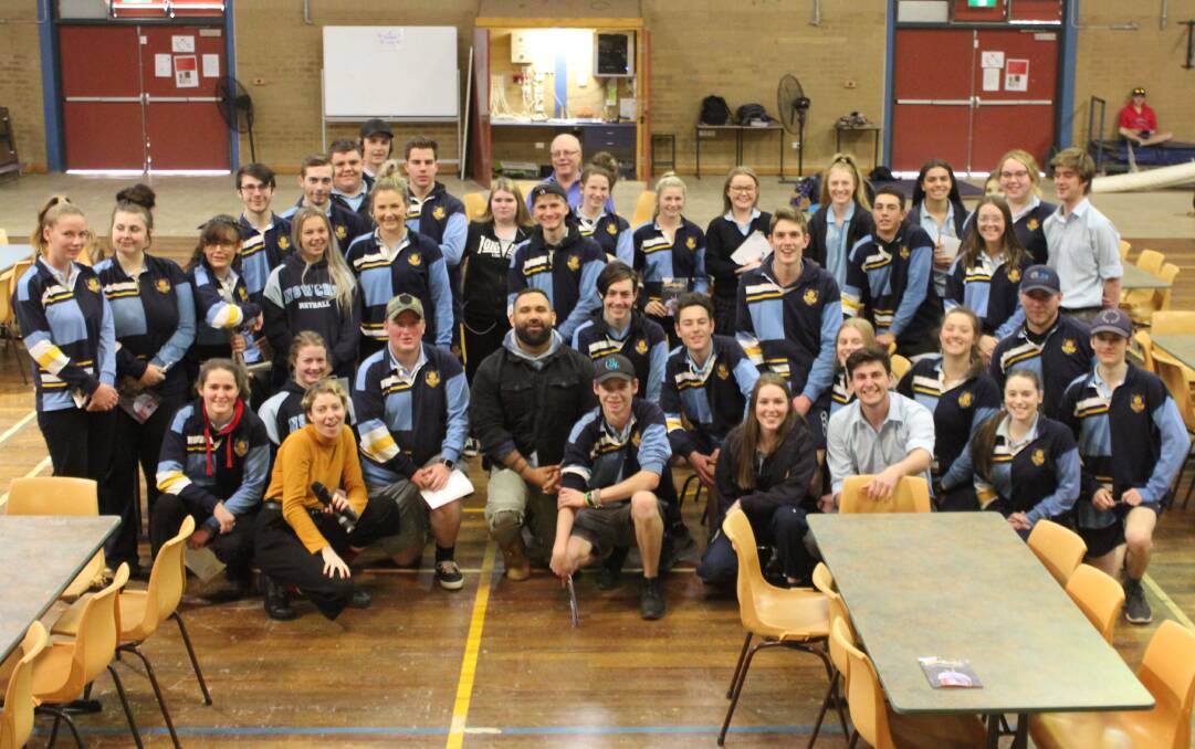 Year 12 students from Cowra High School take part in The Truth Project. 