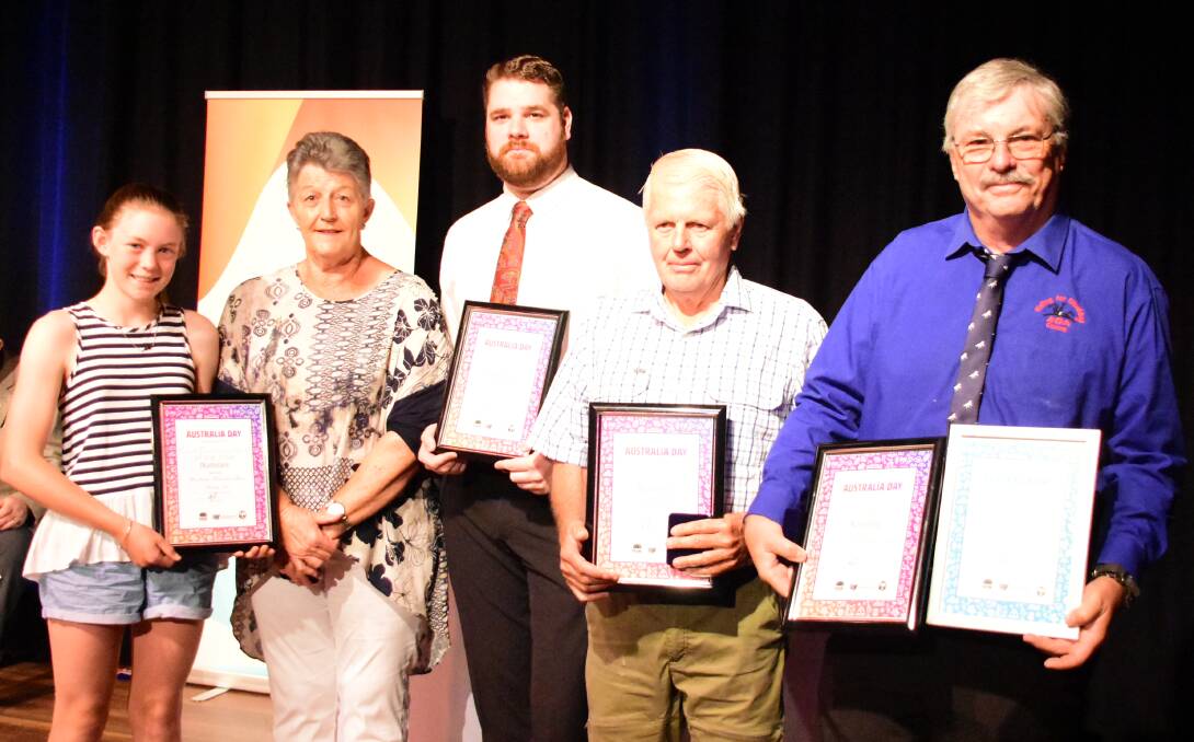 Representatives of the Cowra organisations named as finalists in the town's Community Group of the Year category.