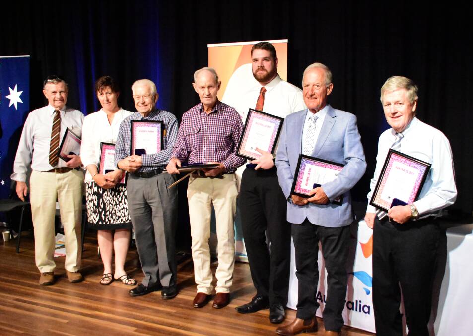 The nominees for Cowra Citizen of the Year at last year's Australia Day awards ceremony. Photo: Kelsey Sutor 