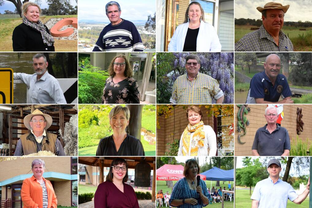The 16 candidates in the running for Cowra Council. 