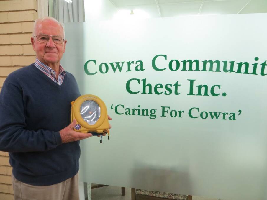 Cowra Community Chest Treasurer Robert Mackay.

