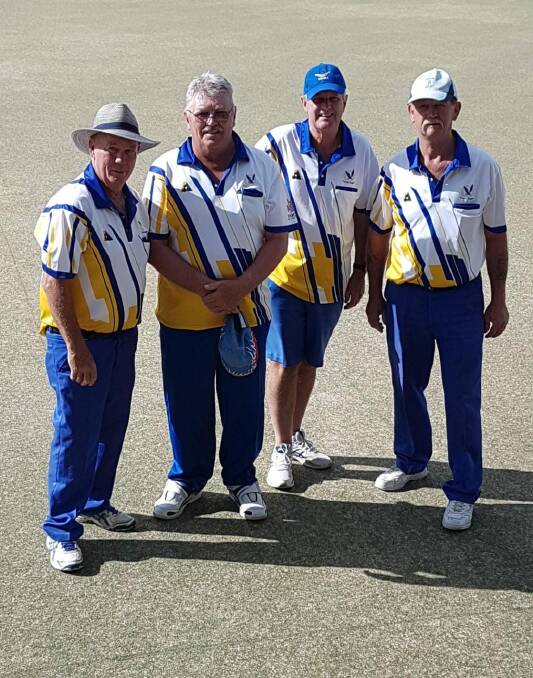 Noel Hubber, Michael Baldwin, Bruce Oliver and Neville Connor played off in the recent A Grade Pairs Final.