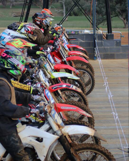 Riders ready to hit the track. Photo: Belinda Henry