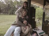 Ben O'Toole (Snapper), Sean Keenan (Trotter) and Jillian Nguyen (Tracy Chan) have fun on the set of Barons. Photos supplied by ABC TV.