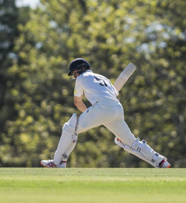 Henry Hunt, pictured playing for the ACT Comets, is currently producing runs as an opener for South Australia. Photo: Dion Georgopoulos