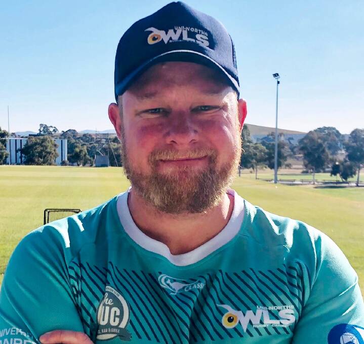 Former Cowra local Dave Oliver, pictured at Uni North Owls.