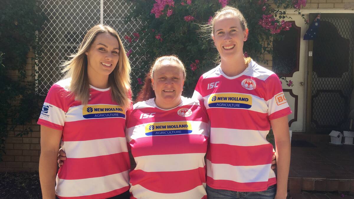 Cowra Eagles players Simone Middleton, Michelle Munro and Tanielle Michael will represent the women's Central West side this season. 