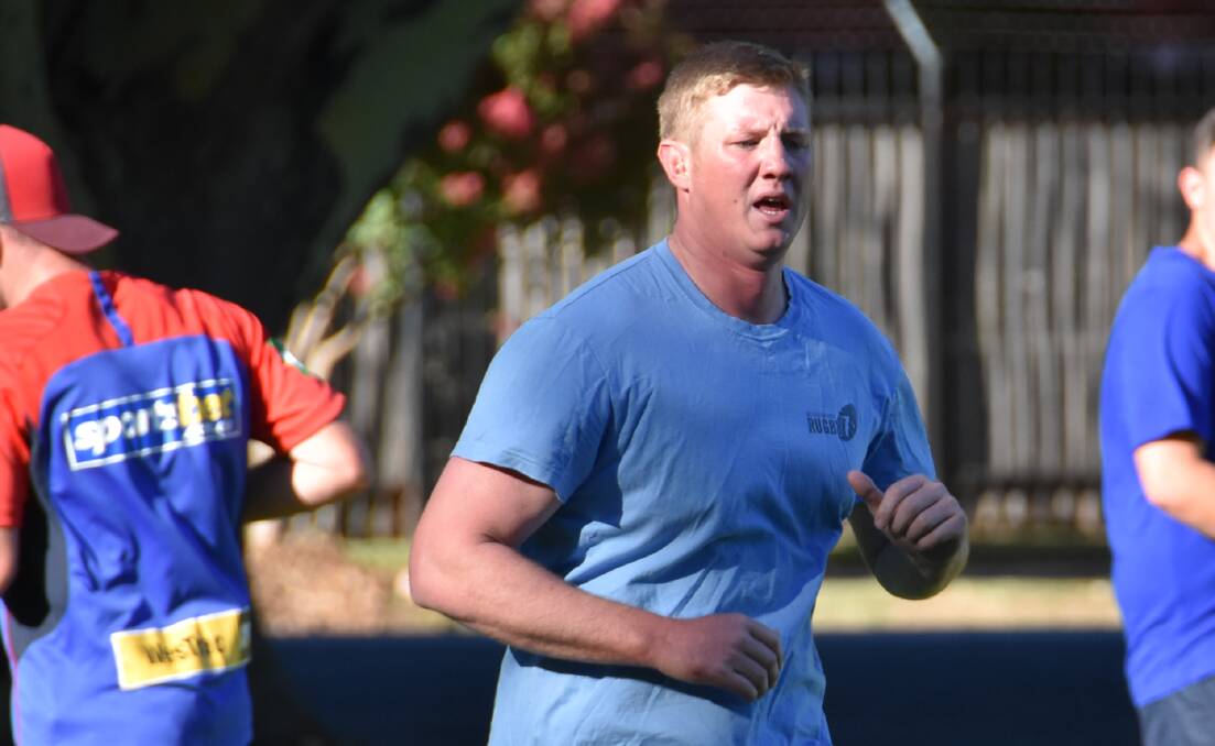 Chris Miller, pictured at Eagles training, has been selected in the NSW Country Cockatoos squad.