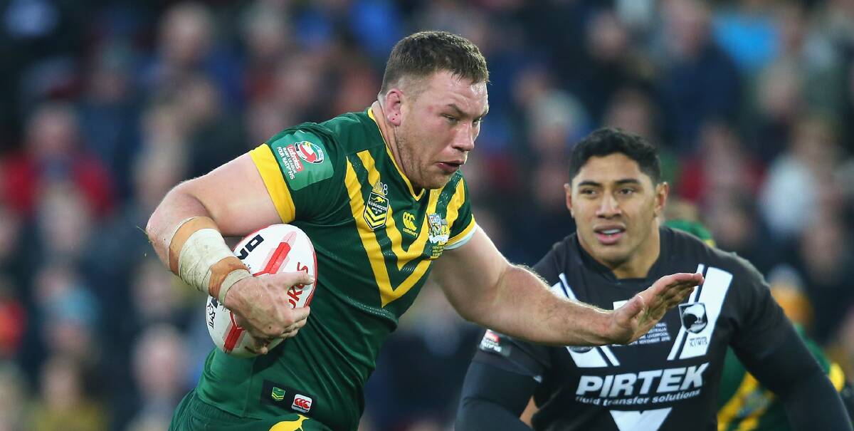 Shannon Boyd pictured during one of his four appearances for the Kangaroos.