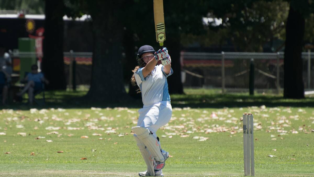 Alana Ryan in action for Bowling Club in last year's B grade Twenty20 final. 