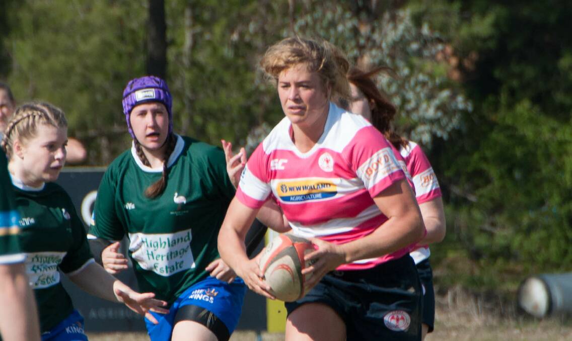 Inge Visser, pictured in action for the Cowra Eagles in past years, is vice-captain of the Waratahs women's side.