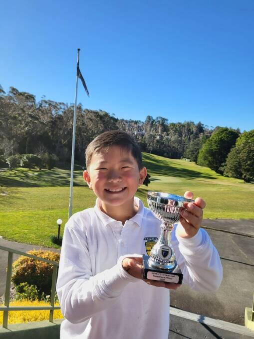 David Kang was named the Nett Champion of the NSWPSSA Primary Golf Tournament. Photo supplied.
