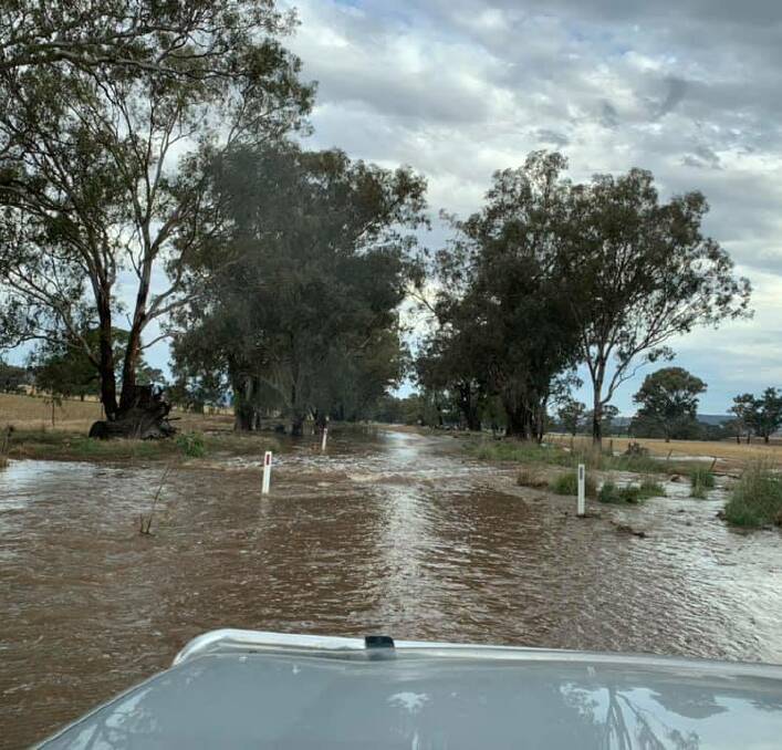 Alicia Langfield shared this photo of a flooded road on our Facebook page.