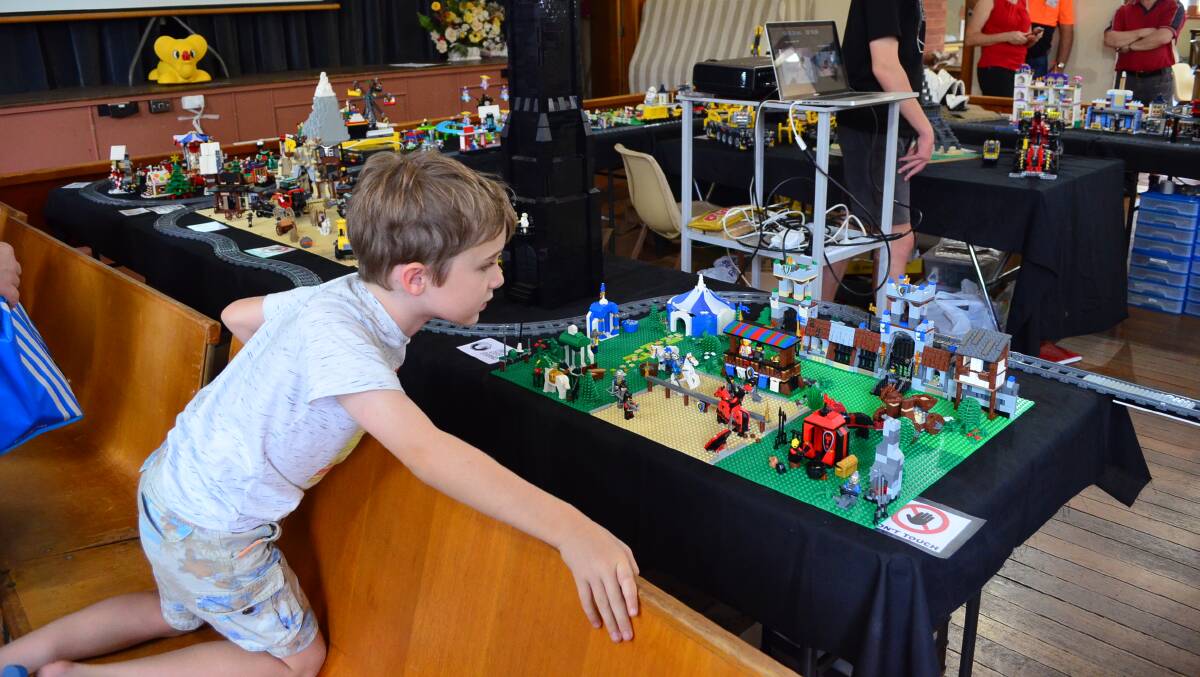 Oscar McGill took out second place last year's Cowra Uniting Church's Lego Exhibiton and competition.