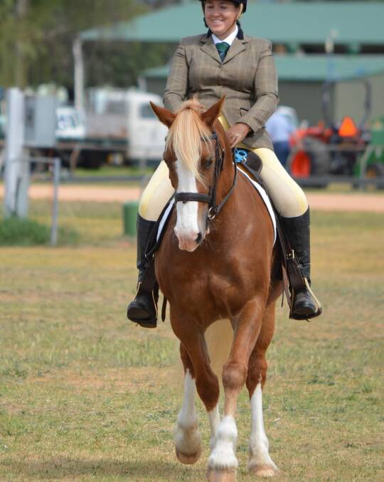 Felicity Weal credits her time with Cowra's Riding for the Disabled with her competing in the 2018 Canowindra Show.