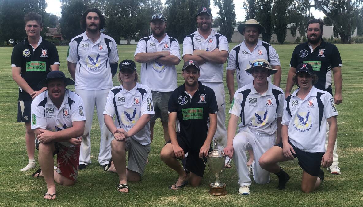 The triumphant Cowra side after taking the Grinsted Cup.