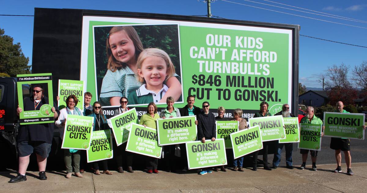 Photos from the Cowra Gonski 2.0 funding plan protest.