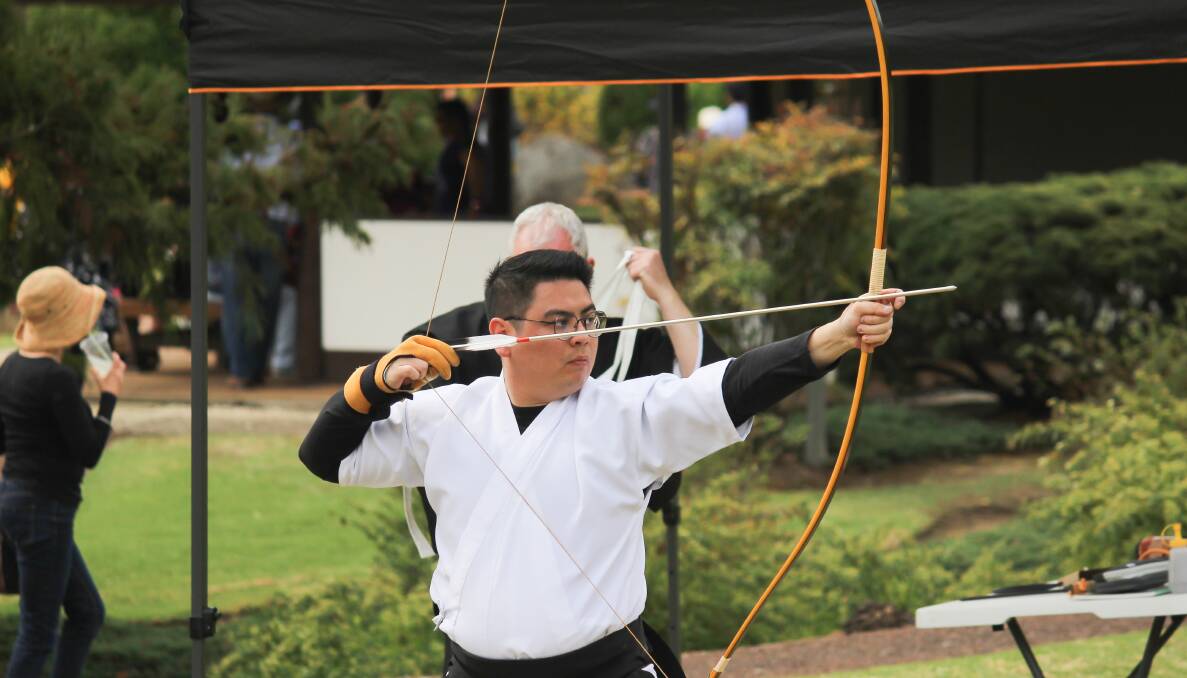 Kyudo was a popular addition at last year's Sakura Matsuri and has returned for this year's festival.