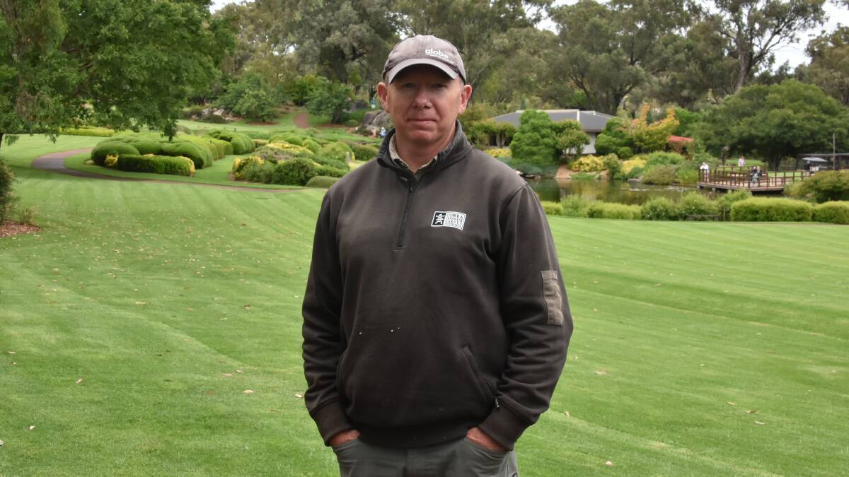Mathew Rush has been the head gardener at the Cowra Japanese Garden and Cultural Centre for the past five years.