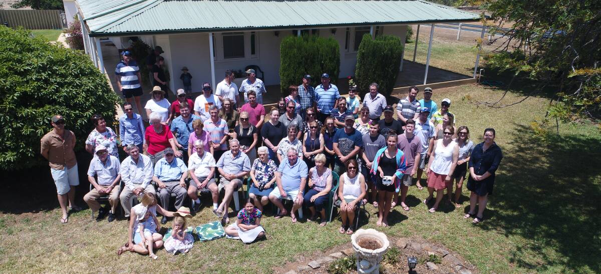 The extended Amos family gathered at the 'Rockdale' homestead for the centenary reunion in December, 2019. 