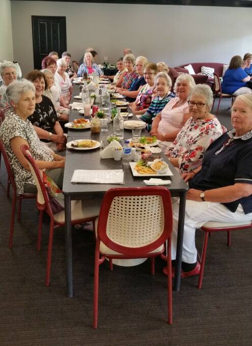 Members of the Arthritis Support Group celebrating at the 2018 Christmas Luncheom.
