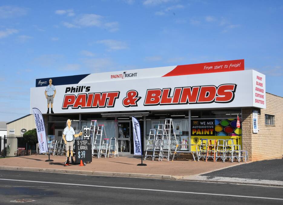 New Look: Phill's Paint and Blinds may have a new name but the same great customer service and amazing products are always available. Photo: Supplied.