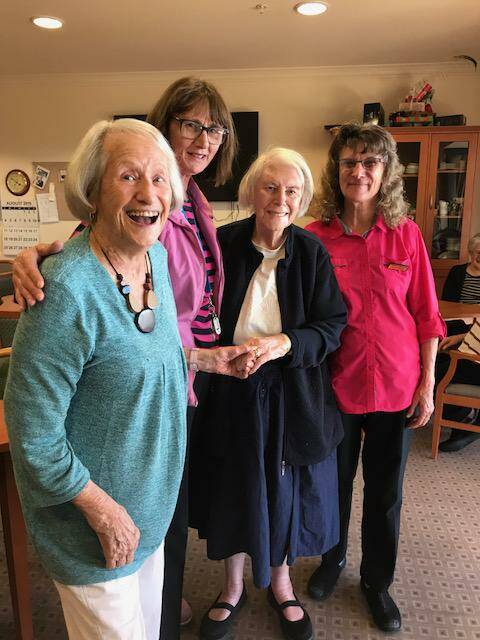 Top team: Joyce Winnacott, Jan Harper, Laurette Coates, Nell White. Joyce and Laurette are Weeroona residents, while Jan and Nell are on the Lifestyle Team.