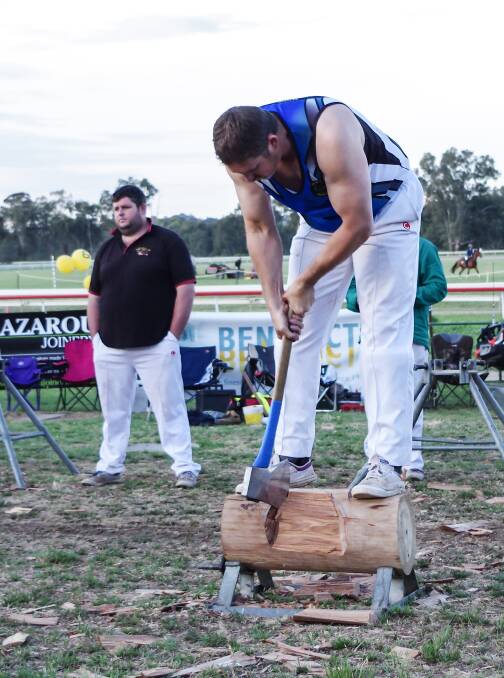 Traditional favourites: Competitions like the Woodchop and Speed Shear have always been popular at the Cowra Show: Photo: Robin Dale.