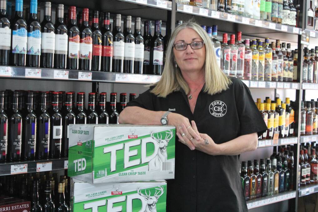 Top service: Bottle shop Manager, Sandi Graham, said customers are already benefiting from the relaunch of the bottle shop complete with full drive-through service.