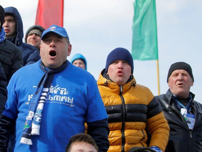 Slutsk and Slavia-Mozyr fans are still able to watch their teams in Belarusian Premier League.