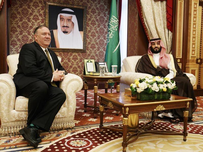 US official Mike Pompeo met with Saudi Arabia's Crown Prince Mohammed bin Salman to talk about Iran.