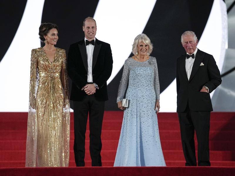 Prince Charles, Camilla, Prince William and Kate have attended the premiere of No Time To Die.