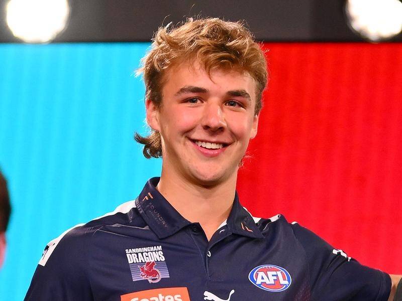 Ryley Sanders has been snapped up by the Western Bulldogs as No.6 pick in the AFL draft. (Morgan Hancock/AAP PHOTOS)