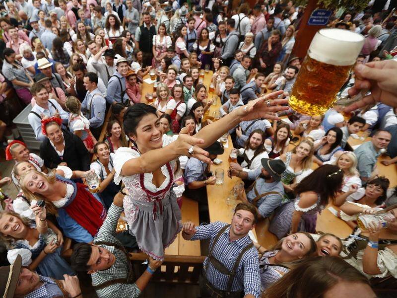 The beer is flowing in Germany with the opening of the the 185th Oktoberfest in Munich.