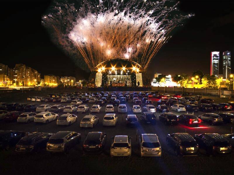 Drive-in COVID-19 concerts will feature live performances and be broadcast into the car's speakers.